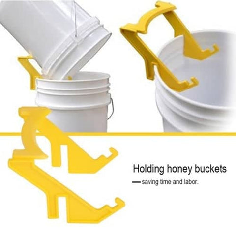 Darrahopens Pet Care > Farm Supplies Beekeeping Honey Gallon Plastic Bucket Holder Brackets 2PC