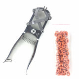 darrahopens Pet Care > Farm Supplies Cattle Lamb Sheep Stainless Steel Elastrator Castrating Plier with 100 Rubber