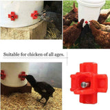 darrahopens Pet Care > Farm Supplies Cheeky Chooka Horizontal Poultry Water Nipple 5Pk