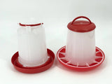 Darrahopens Pet Care > Farm Supplies Farm Poultry Bird Chicken Water Drinker 3 L & 3 kg Food Grain Seed Feeder Set