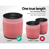 darrahopens Pet Care > Farm Supplies Giantz 2000M Electric Fence Wire Tape Poly Stainless Steel Temporary Fencing Kit
