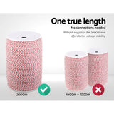darrahopens Pet Care > Farm Supplies Giantz 2000M Polywire Roll Electric Fence Energiser Stainless Steel Poly Wire