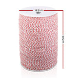 darrahopens Pet Care > Farm Supplies Giantz 2000M Polywire Roll Electric Fence Energiser Stainless Steel Poly Wire