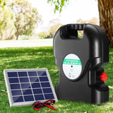 Darrahopens Pet Care > Farm Supplies Giantz 20km Electric Fence Energiser Solar Energizer Charger Farm Animal 1.2J
