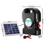 Darrahopens Pet Care > Farm Supplies Giantz 20km Electric Fence Energiser Solar Energizer Charger Farm Animal 1.2J