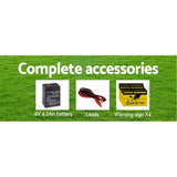 darrahopens Pet Care > Farm Supplies Giantz 3km Solar Electric Fence Charger Energiser