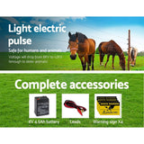 darrahopens Pet Care > Farm Supplies Giantz 5km Solar Electric Fence Charger Energiser