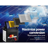 darrahopens Pet Care > Farm Supplies Giantz 5km Solar Electric Fence Charger Energiser
