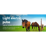 darrahopens Pet Care > Farm Supplies Giantz 8KM Solar Electric Fence Energiser Energizer 0.3J + 2000M Poly Fencing Wire Tape