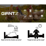 darrahopens Pet Care > Farm Supplies Giantz Automatic Chicken Coop Door Opener Cage Closer