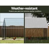 Darrahopens Pet Care > Farm Supplies i.Pet Chicken Coop Cage Run Rabbit Hutch Large Walk In Hen House Cover 3mx4mx2m