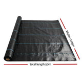 darrahopens Pet Care > Farm Supplies Instahut 0.915m x 50m Weedmat Weed Control Mat Woven Fabric Gardening Plant
