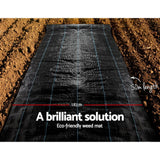 darrahopens Pet Care > Farm Supplies Instahut 1.83m x 50m Weedmat Weed Control Mat Woven Fabric Gardening Plant PE