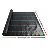 darrahopens Pet Care > Farm Supplies Instahut 3.66m x 50m Weedmat Weed Control Mat Woven Fabric Gardening Plant PE