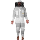 darrahopens Pet Care > Farm Supplies OZBee Premium Full Suit 3 Layer Mesh Ultra Cool Ventilated Round Head Beekeeping Protective Gear Size  5XL