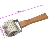 Darrahopens Pet Care > Farm Supplies Premium Uncapping Roller Idler Wheel with Stainless Steel Needles, Honey Extracting Tool Beekeeping Supplies Tools