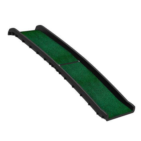 Darrahopens Pet Care Furtastic Foldable Plastic Dog Ramp with Synthetic Grass