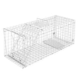 darrahopens Pet Care > Pest Control Humane Animal Trap Cage 108 x 40 x 45cm  - Silver