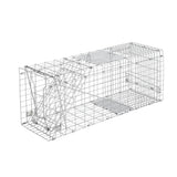 darrahopens Pet Care > Pest Control Humane Animal Trap Cage 66 x 23 x 25cm  - Silver