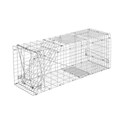 darrahopens Pet Care > Pest Control Humane Animal Trap Cage 66 x 23 x 25cm  - Silver