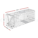 darrahopens Pet Care > Pest Control Humane Animal Trap Cage 94 x 34 x 36cm  - Silver
