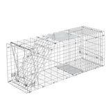 darrahopens Pet Care > Pest Control Humane Animal Trap Cage 94 x 34 x 36cm  - Silver