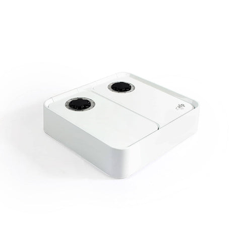 Darrahopens Pet Care > Pet Food 2x300ml Pet Double Timed Feeder - Dog Cat Puppy Kitten Mealtime Food Station