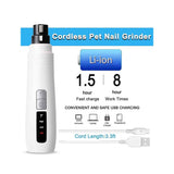 Darrahopens Pet Care Pet Nail Grinder Dog Cat Electric Trimmer Turbo USB Rechargeable Claw Filer N9