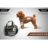 Darrahopens Pet Care Pet Travel Bag Dog Cat Puppy Portable Foldable Carrier Small Shoulder Green Cage