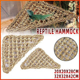 Darrahopens Pet Care Reptile Hammock Basking Platform Dragon Lounger Bearded Hanging Swing Lizard