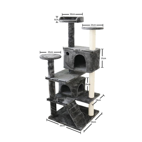 Darrahopens Pet Care > Toys CATIO Chipboard Flannel Cat Scratching Tree - Abstract Deluxe 50x50x127cm