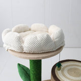 Darrahopens Pet Care > Toys CATIO Log Cat House With White Camelia Cat Scratching Tree