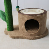 Darrahopens Pet Care > Toys CATIO Log Cat House With White Camelia Cat Scratching Tree