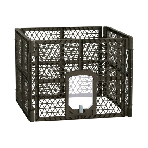 darrahopens Pet Care > Toys i.Pet Pet Dog Playpen Enclosure 4 Panel Fence Puppy Cage Plastic Play Pen Fold