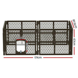 darrahopens Pet Care > Toys i.Pet Pet Dog Playpen Enclosure 6 Panel Fence Puppy Cage Plastic Play Pen Fold