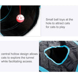 darrahopens Pet Care > Toys Pet Cat Kitten Puppy 4-Way Tunnel Play Toy Foldable Funny Exercise Tunnel Rabbit