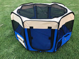 Darrahopens Pet Care YES4PETS Small Blue Dog Cat Puppy Rabbit Guinea Pig Cage Cat Soft Playpen