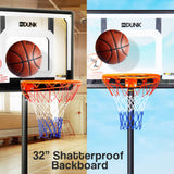 darrahopens Sports & Fitness > Basketball & Accessories Dr.Dunk Adjustable Basketball Stand System Kids Hoop Portable Height Rim Ring