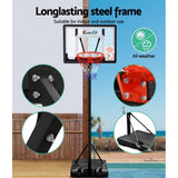 darrahopens Sports & Fitness > Basketball & Accessories Everfit Adjustable Portable Basketball Stand Hoop System Rim