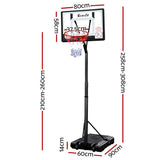 darrahopens Sports & Fitness > Basketball & Accessories Everfit Adjustable Portable Basketball Stand Hoop System Rim