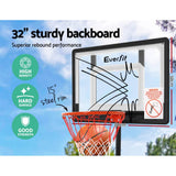 darrahopens Sports & Fitness > Basketball & Accessories Everfit Adjustable Portable Basketball Stand Hoop System Rim