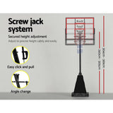 Darrahopens Sports & Fitness > Basketball & Accessories Everfit Portable Basketball Hoop Stand System Height Adjustable Net Ring Red