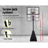 darrahopens Sports & Fitness > Basketball & Accessories Everfit Pro Portable Basketball Stand System Ring Hoop Net Height Adjustable 3.05M