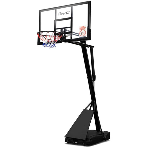 darrahopens Sports & Fitness > Basketball & Accessories Everfit Pro Portable Basketball Stand System Ring Hoop Net Height Adjustable 3.05M