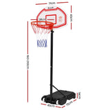 darrahopens Sports & Fitness > Basketball & Accessories Pro Portable Basketball Stand System Hoop Height Adjustable Net Ring