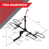 Darrahopens Sports & Fitness > Bikes & Accessories 2 Bike Rack for Car SUV Rear Bicycle Holder Carrier Hitch Mount Platform Holder