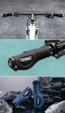 Darrahopens Sports & Fitness > Bikes & Accessories Deluxe Hand Grips Shock Absorbing Rockbros MTB Mountain Bike Tourer Double Lock BLUE Handlebar Grips Anti-skid 2.22cm