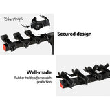 Darrahopens Sports & Fitness > Bikes & Accessories Giantz 4 Bicycle Bike Carrier Rack for Car Rear Hitch Mount 2" Foldable Black