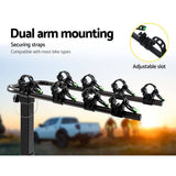 darrahopens Sports & Fitness > Bikes & Accessories Giantz Bike Carrier 4 Bicycle Car Rear Rack Hitch Mount 2" Towbar Foldable Steel