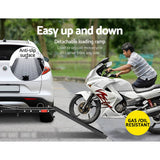 darrahopens Sports & Fitness > Bikes & Accessories Giantz Motorcycle Carrier 2 Arms Rack Ramp Motorbike Dirt Bike 2"Hitch Towbar